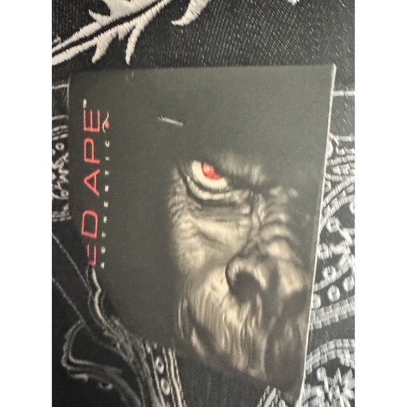 Red Ape Authentic Jeans 40 NWT Embroidered Y2K Streetwear Denim Baggy Belted 40 - Picture 6 of 14